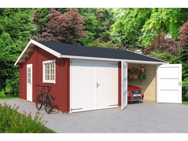 Houten garage Falkland Incl. Wooden Doors ---VERLAAGDE PRIJS