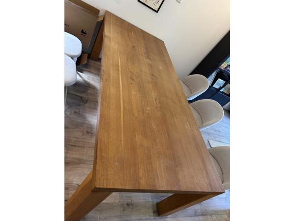Eikenhouten eettafel 240x100cm