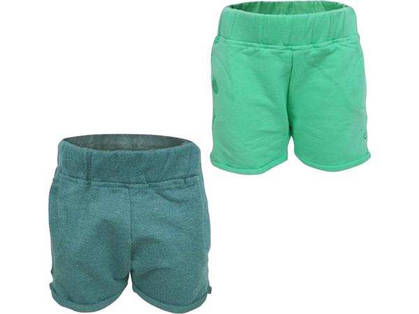 2x Little love meisjes korte broek 12-18 mnd / 80/86