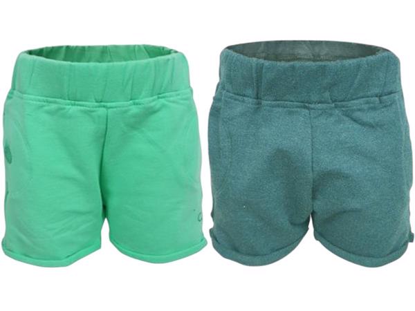 2x Little love meisjes korte broek 12-18 mnd / 80/86