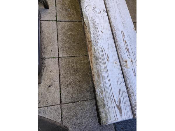 picknick tafel van Douglas hout, licht beschadigd