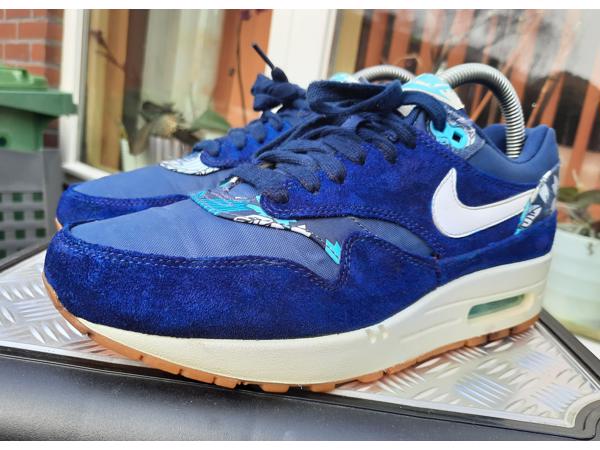 Nike Air Max 1 Blue Aloha maat 39