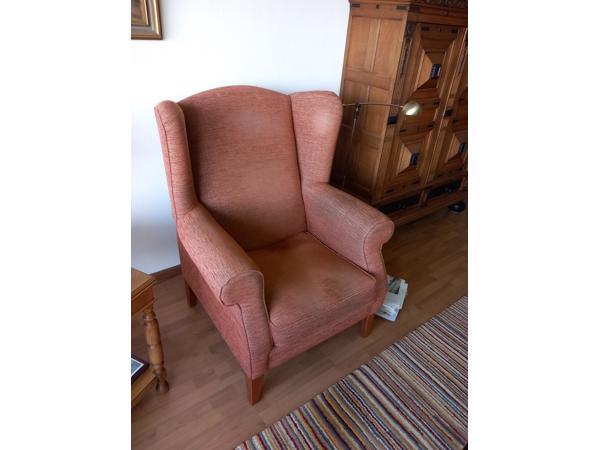 Heel grote oorfauteuil om heerlijk in te zitten