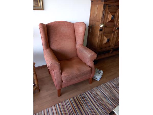 Heel grote oorfauteuil om heerlijk in te zitten