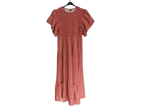 Lange zomer jurk oranje L