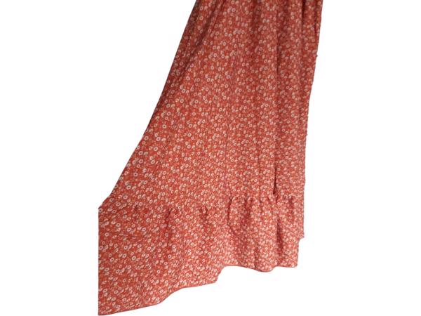 Lange zomer jurk oranje L