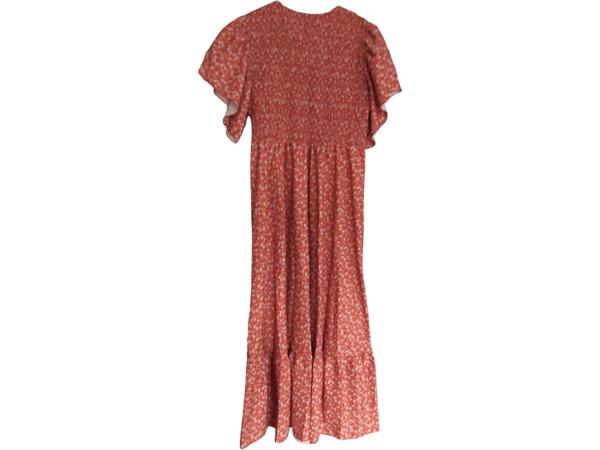 Lange zomer jurk oranje L