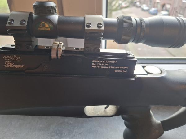 Luchtbuks pcp buks Evanix monster 5.5mm