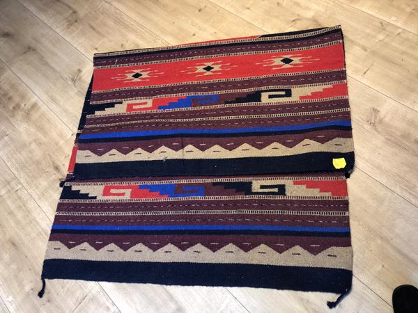 Handgeweven deken/vloerkleed van de Navajo-indianen