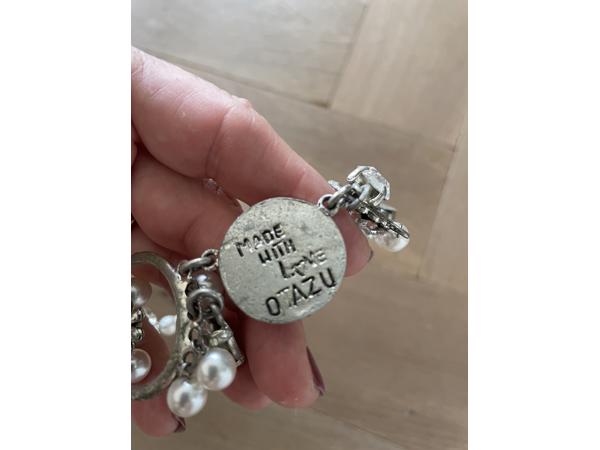 Otazu halsketting met kristalle en parels