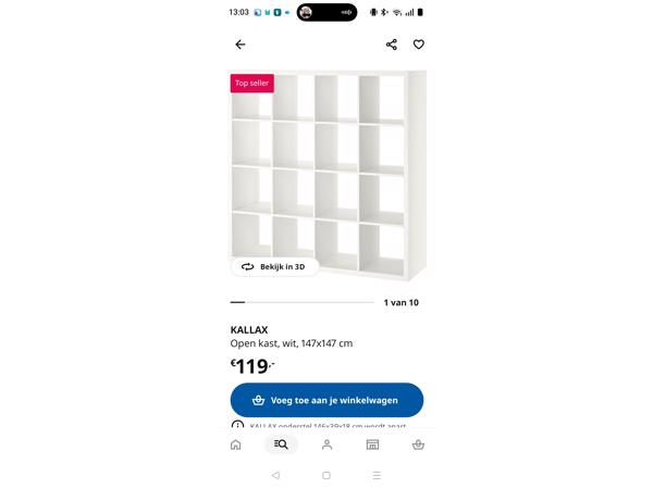 Kallax vakken kast ikea