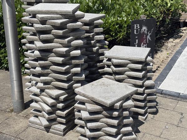 terrastegels 40x40 cm - 100 stuks