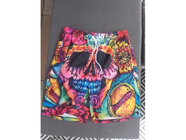 Zwembroek - zwemshort skull multicolor M