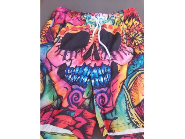 Zwembroek - zwemshort skull multicolor M