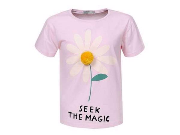 Glo-Story t-shirt seek the magic roze 158