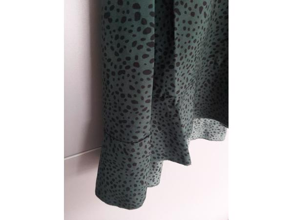 Shein zomerjurk groen panterprint L