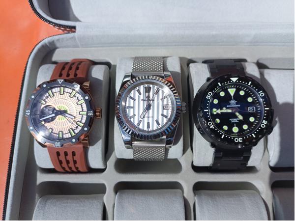Tandorio met andere wijzerplaat en NH35 (Seiko) uurwerk 100m