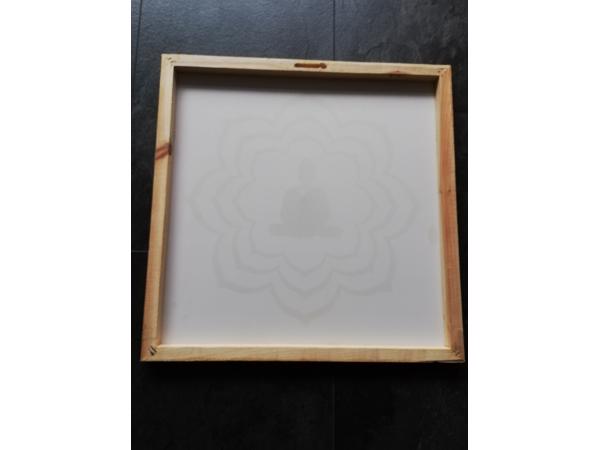 canvas boedah appelgroen 40 cm x 40 cm