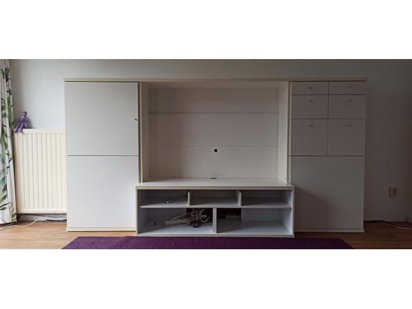Modern wit 3-delig TV meubel