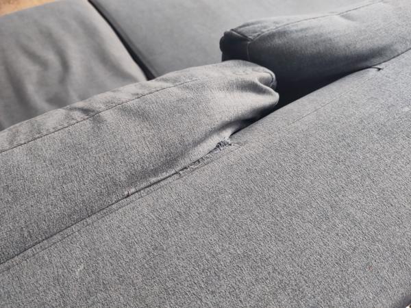 Hoekbank blauw, MADE Oskar