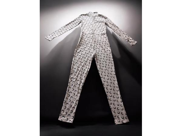 White icy - stretchy - Jumpsuit - cream - korte col L/40