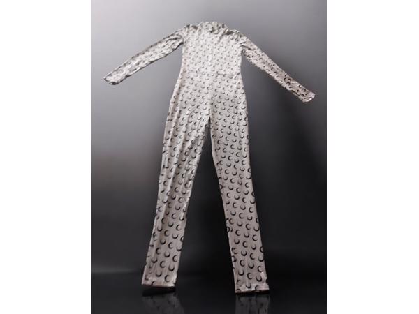 White icy - stretchy - Jumpsuit - cream - korte col L/40