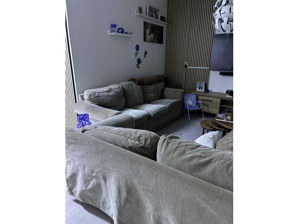 3 en 2 zitbank ikea ektorp stof.