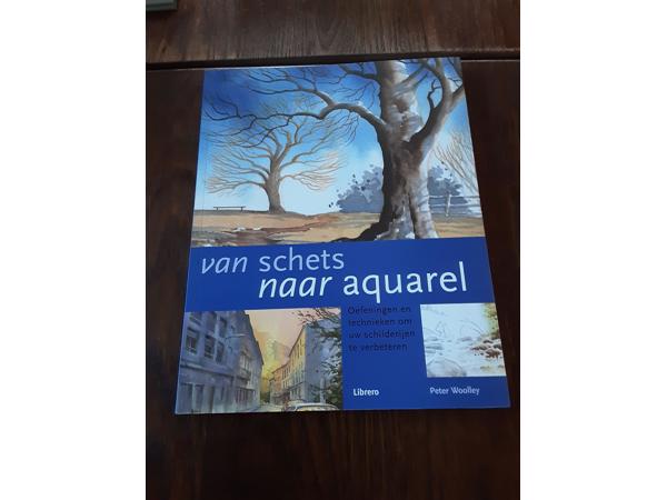 Bloemen werken en aquarel technieken