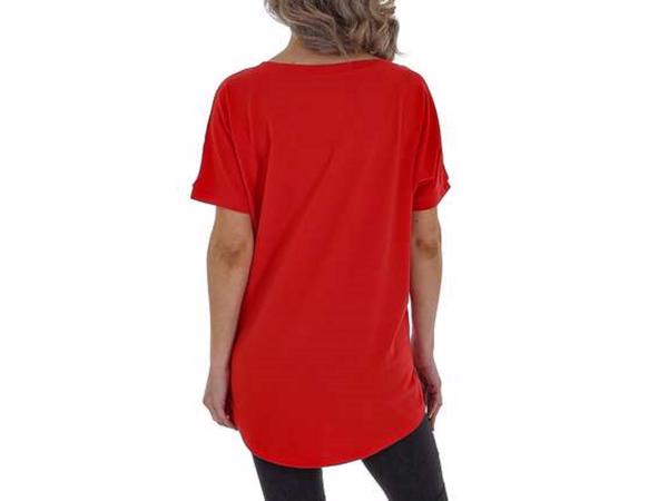 Glo-story t-shirt 1995 rood glamour glitter one size