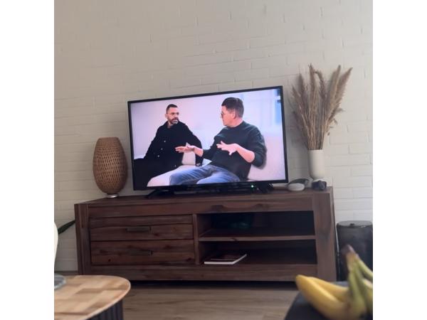 Tv meubel licht hardhout