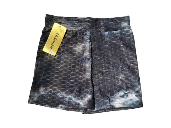 Korte broek print zwart S/M