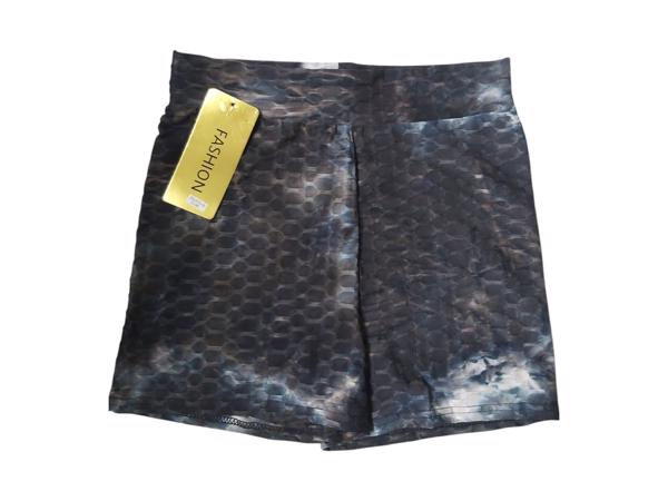 Korte broek print zwart S/M