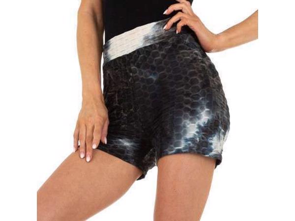 Korte broek print zwart S/M