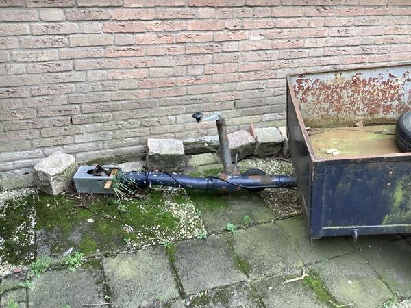 Aanhanger met led-verlichting 2 reserve wielen