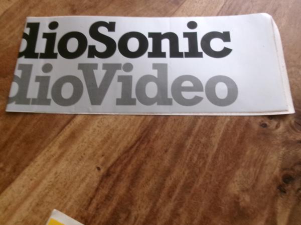 Sticker Audisonic - Audovideo