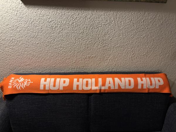 Oranje KNVB Croky acryl sjaal met franjes NIEUW