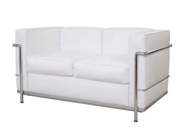 Zetel design Lc2 sofa echt wit leer