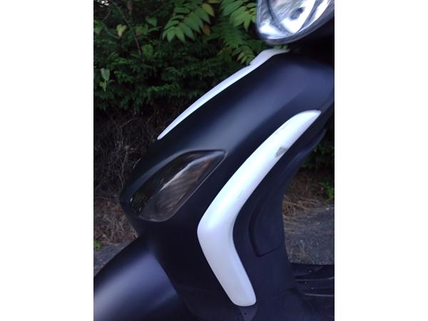 Piaggio fly scooter geel kenteken, geen vonk