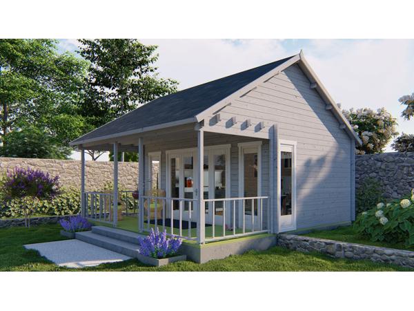 Blokhut - Tuinhuis Olaug | 44 mm | vuren onbehandeld