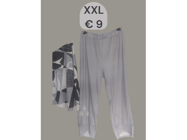 2 delige set grijs XXL