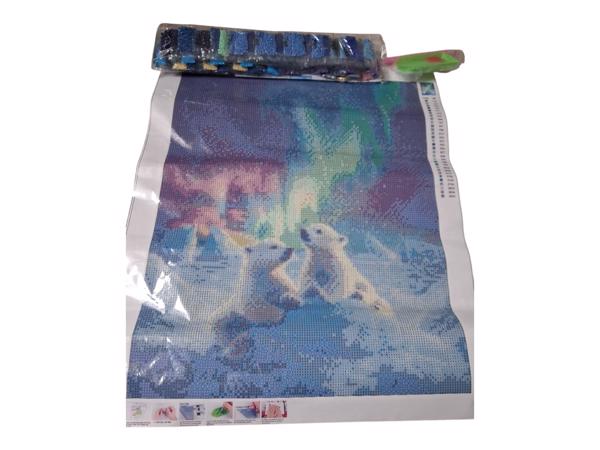 nr 18 Diamond Painting ijsberen 50x40cm (vierkant)