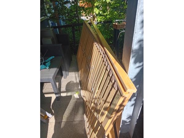 Houten verstelbare ledikant handmatig+ matras