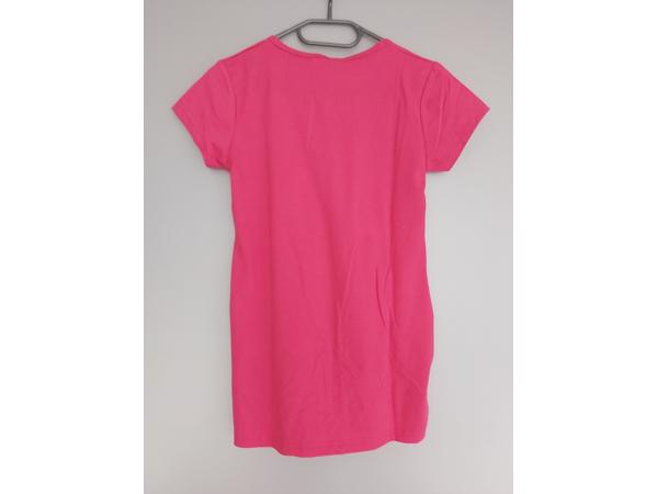 Lang shirt flamingo in hart glitter pink 158/164