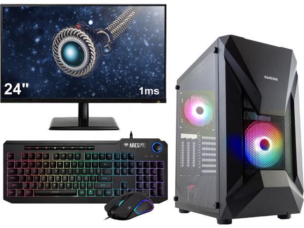 AMD Ryzen 5 RGB 6-Core Budget Game PC SET COMPLEET