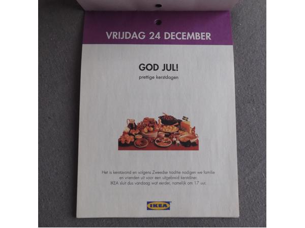 IKEA SKÄR kalender (eind 2004)