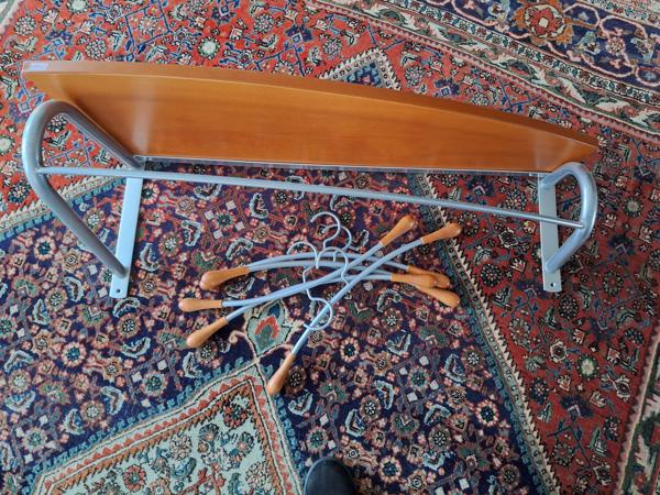 Kersenhouten KAPSTOK met aluminium