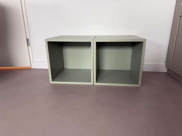 2x EKET Kast, Zachtgroen, 35x25x35 cm