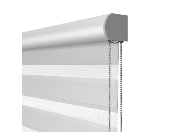 Duo Rolgordijn, kleur grijs/transparant