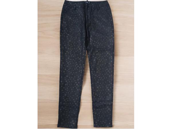 Drole de Copine stretchy zachte sterren broek zwart S