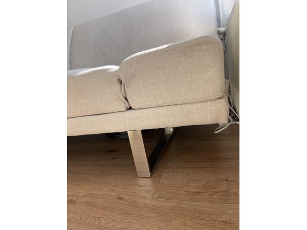 Bank Beliani Slaapbank - YORK beige polyester